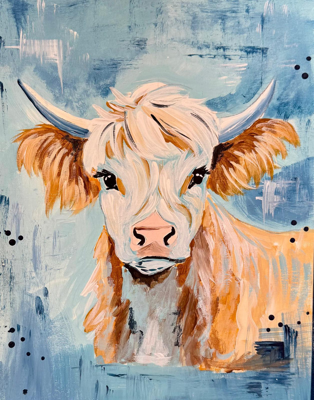 Country Cow 8" x 10" Paint Kit