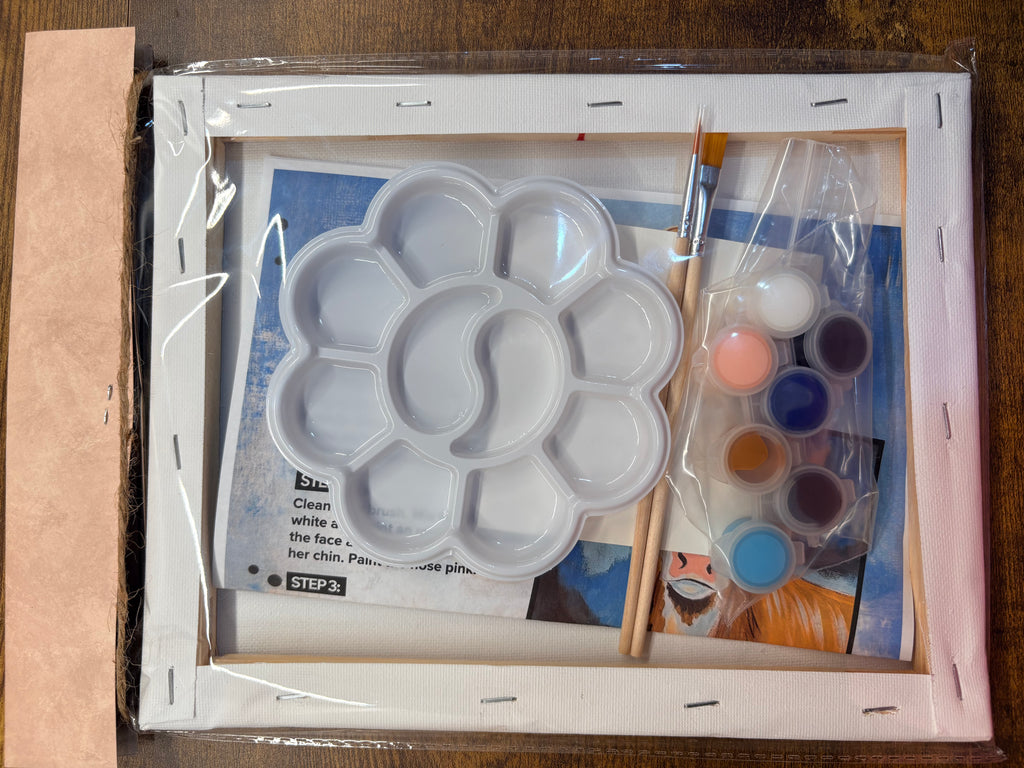 Country Cow 8" x 10" Paint Kit