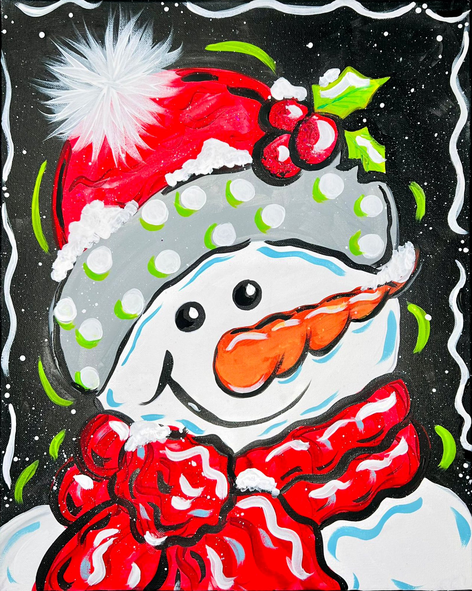 Joyful Snowman 8" X 10" Paint Kit