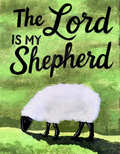 The Lord is My Shepherd 8" x 10" Paint Kit