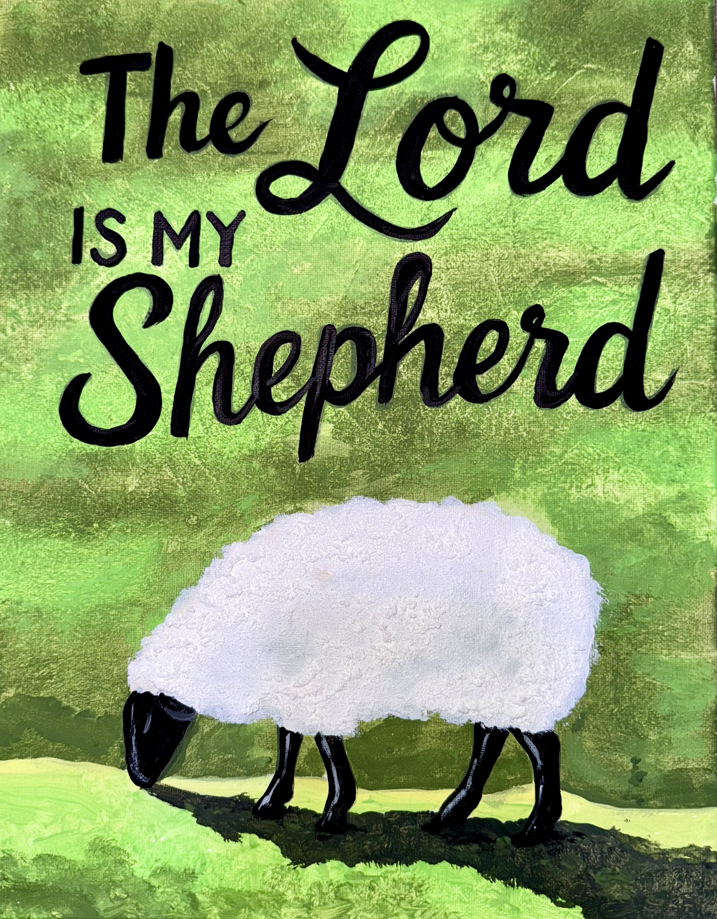 The Lord is My Shepherd 8" x 10" Paint Kit